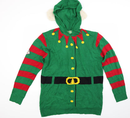 Ho ho ho Womens Green   Pullover Jumper Size XL  - CHRISMTAS