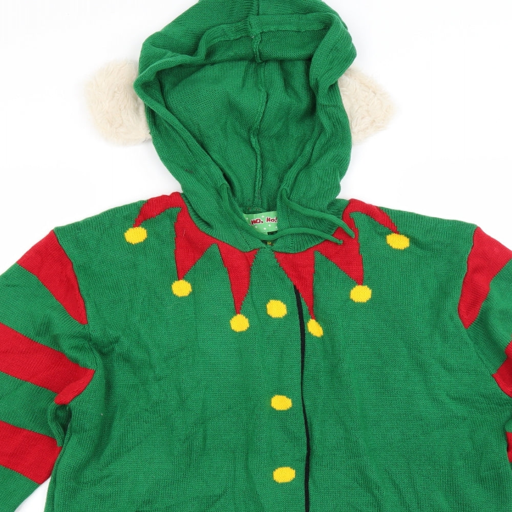 Ho ho ho Womens Green   Pullover Jumper Size XL  - CHRISMTAS