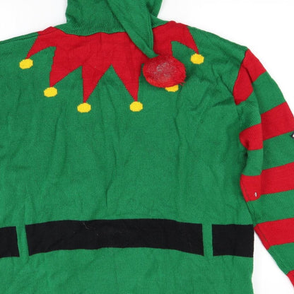 Ho ho ho Womens Green   Pullover Jumper Size XL  - CHRISMTAS
