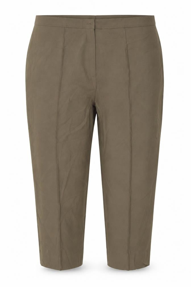 Womens UK Size 28 Slimma Regular Fit Capri Green Trousers