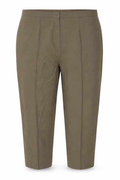 Womens UK Size 28 Slimma Regular Fit Capri Green Trousers