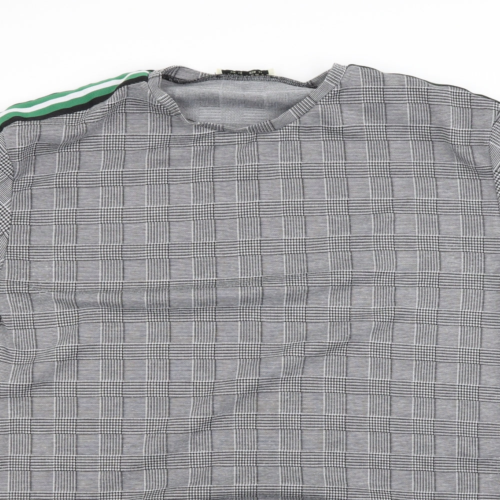 innocence Womens Grey Check  A-Line  Size 16