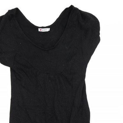 Influence Womens Black   T-Shirt Dress  Size S