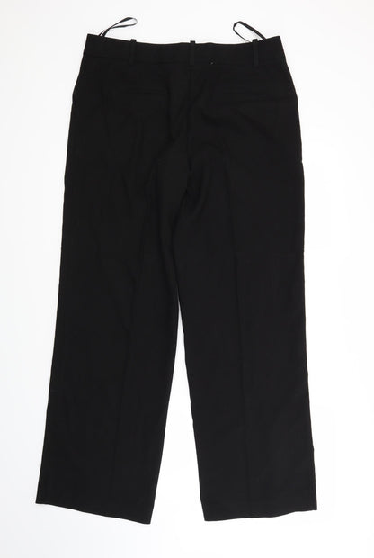 Womens UK Size 12 NEXT Regular Fit  Black Trousers