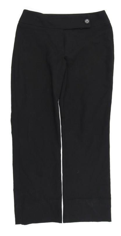 Asda George Womens Black   Trousers  Size 10 L28 in