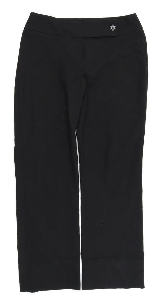Asda George Womens Black   Trousers  Size 10 L28 in