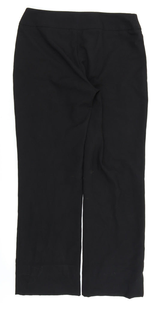 Asda George Womens Black   Trousers  Size 10 L28 in