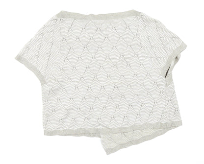 PERUNA Womens Beige Argyle/Diamond  Cardigan Jumper Size 12