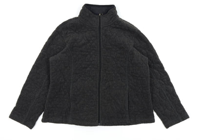 Eivissa Womens Black   Full Zip Jumper Size 10