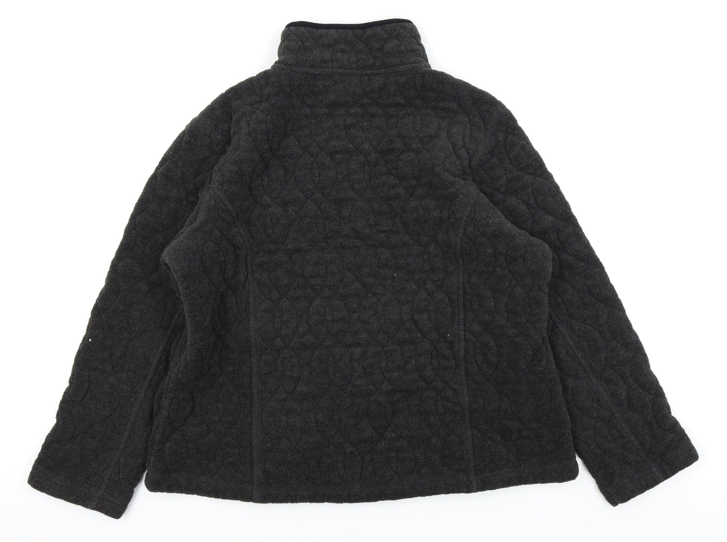 Eivissa Womens Black   Full Zip Jumper Size 10