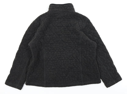 Eivissa Womens Black   Full Zip Jumper Size 10