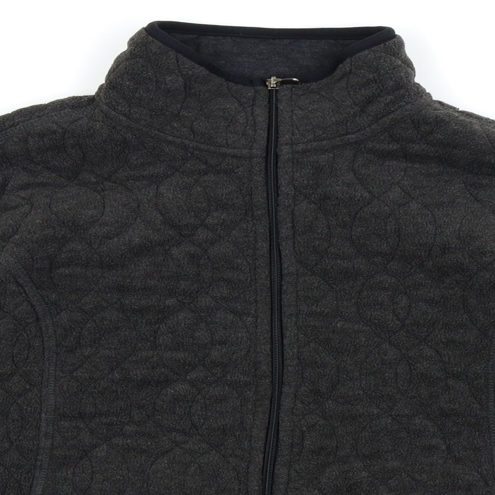 Eivissa Womens Black   Full Zip Jumper Size 10