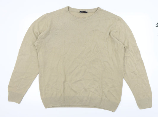 Asda George Mens Beige   Pullover Jumper Size L