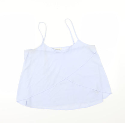 Miss Selfridge Womens Blue  Chiffon Camisole Blouse Size 14