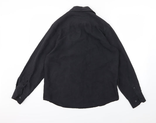 F&F Mens Black    Button-Up Size S