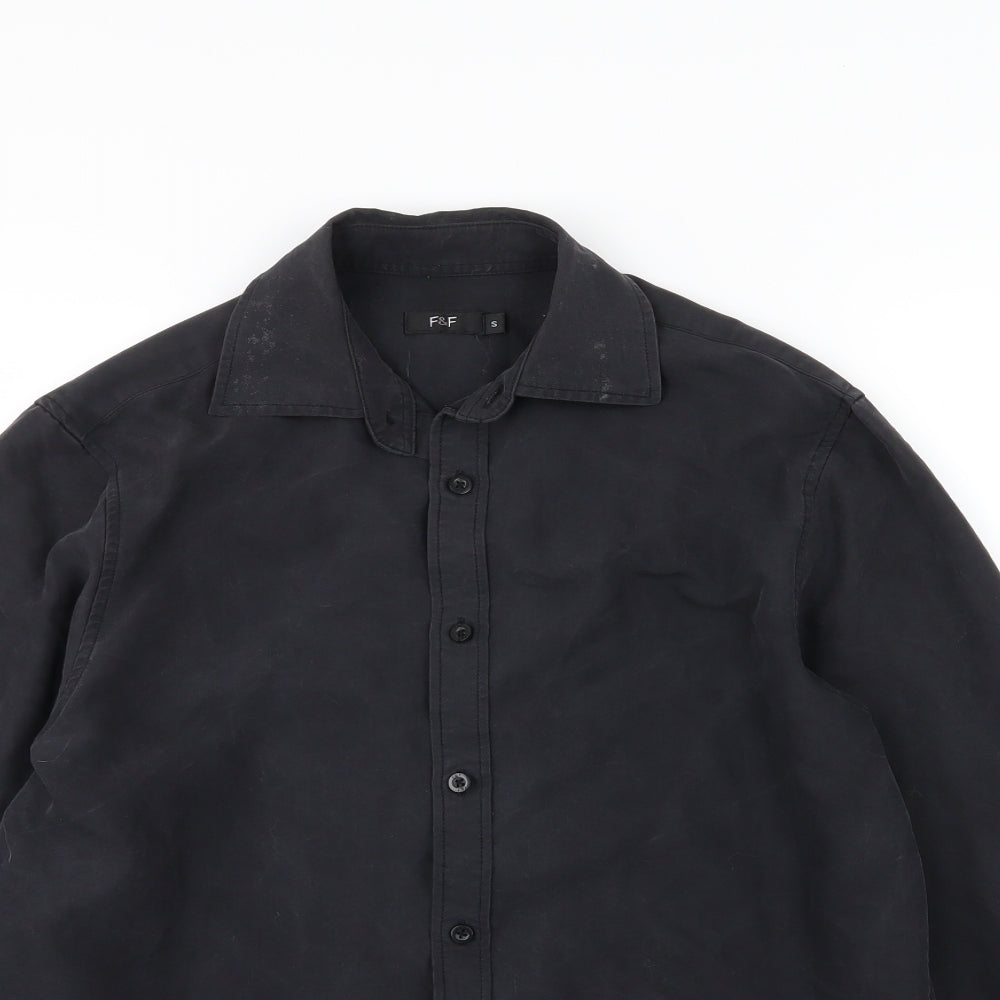 F&F Mens Black    Button-Up Size S