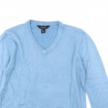 Cedar Wood State Mens Blue  Knit Pullover Jumper Size S