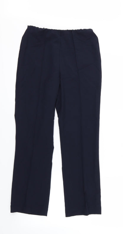 Classics Womens Blue  Rayon Trousers  Size 8 L27 in
