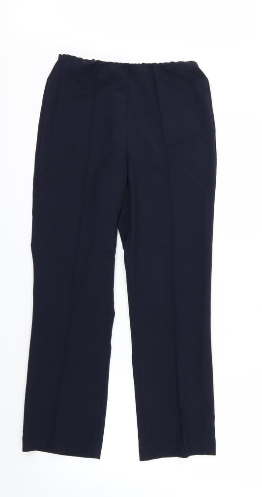 Classics Womens Blue  Rayon Trousers  Size 8 L27 in