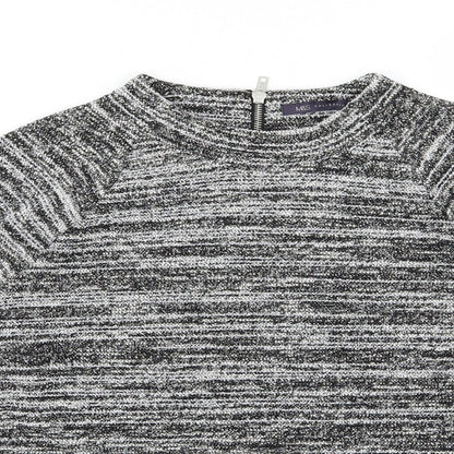 Marks and Spencer Womens Black Striped Knit Pullover Jumper Size 14