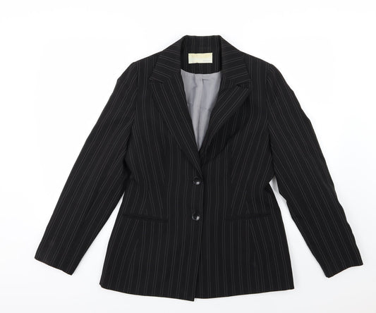Womens UK Size 12 AMARANTO Regular Black Suit Jacket