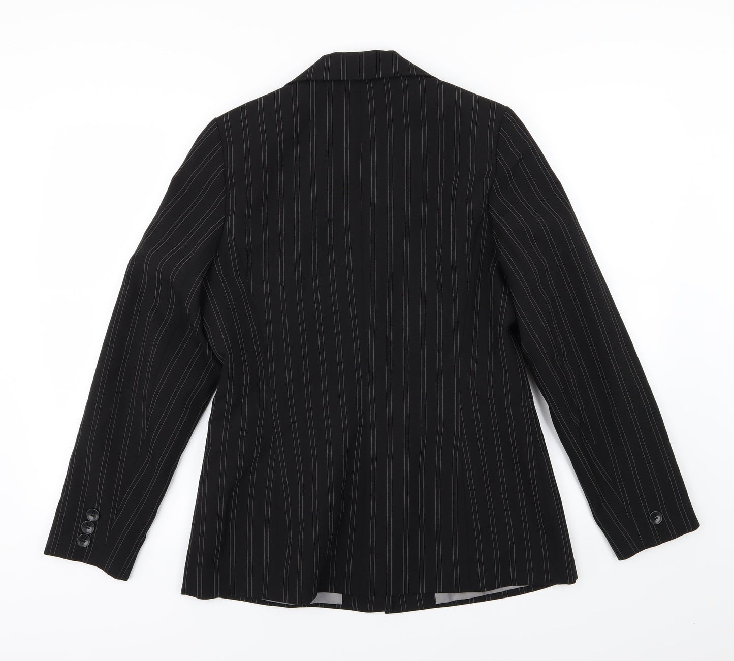 Womens UK Size 12 AMARANTO Regular Black Suit Jacket