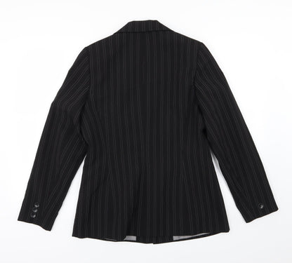 Womens UK Size 12 AMARANTO Regular Black Suit Jacket