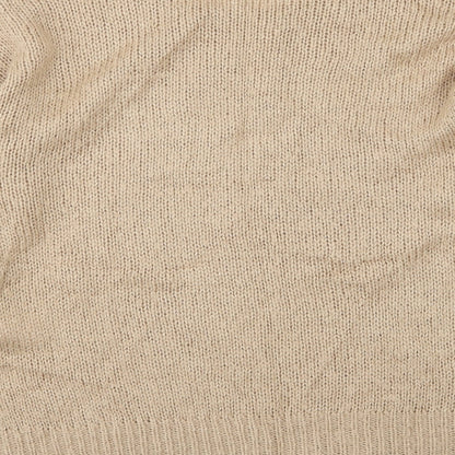 New Look Womens Beige  Knit Pullover Jumper Size M