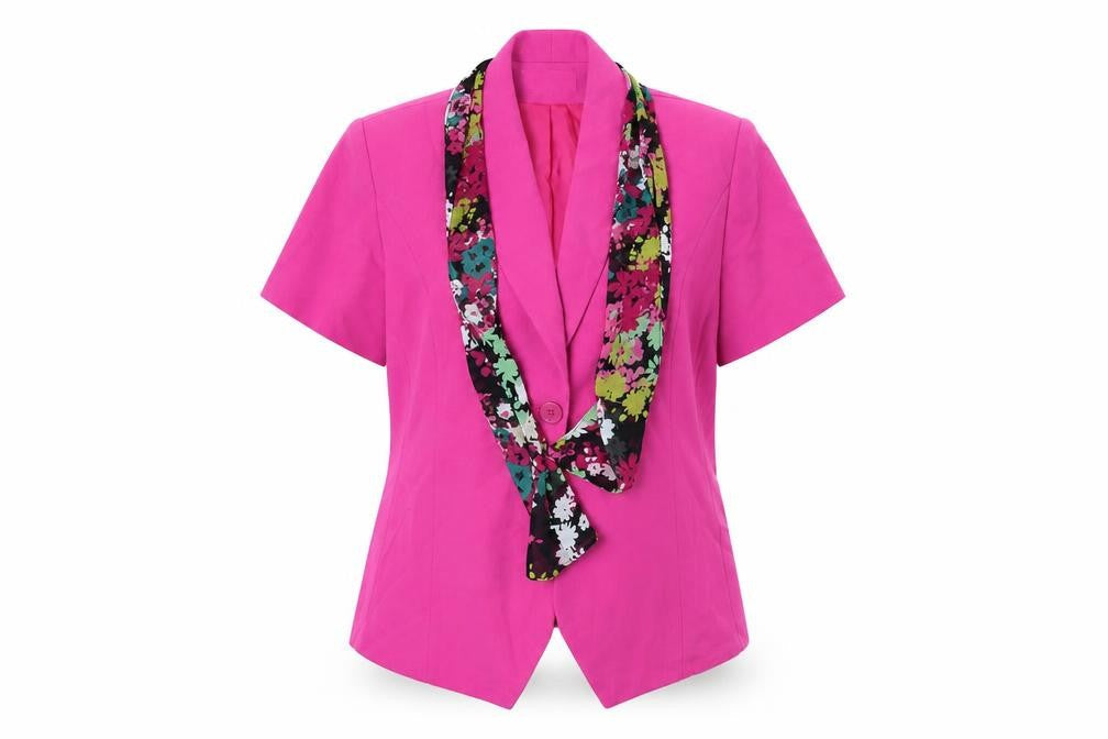 Womens UK Size 20 Gray Osbourn Pink Jacket