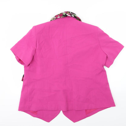 Womens UK Size 20 Gray Osbourn Pink Jacket