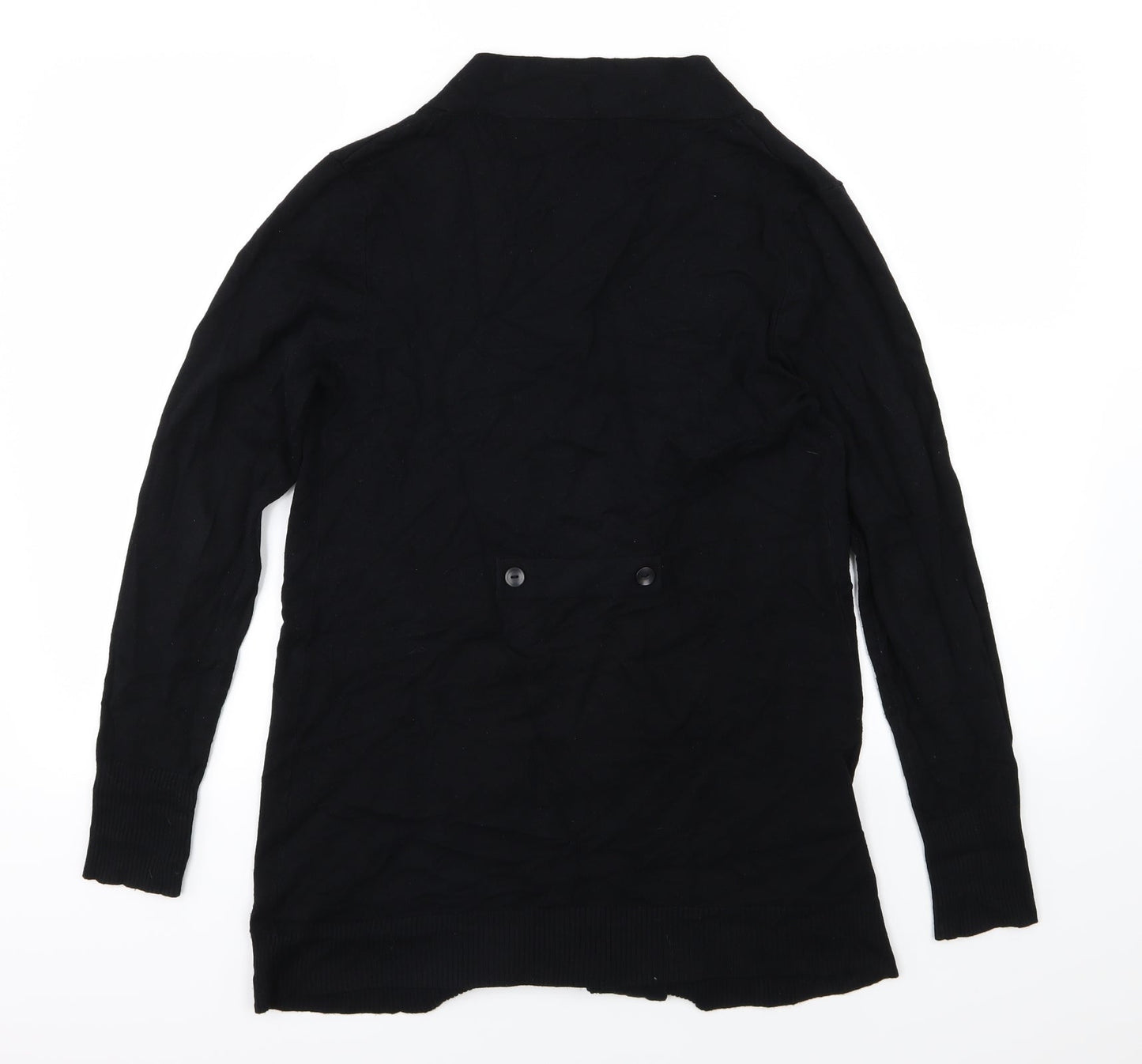 M&Co Womens Black  Knit Cardigan Jumper Size S