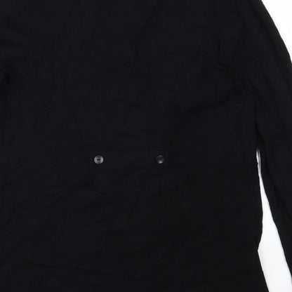M&Co Womens Black  Knit Cardigan Jumper Size S