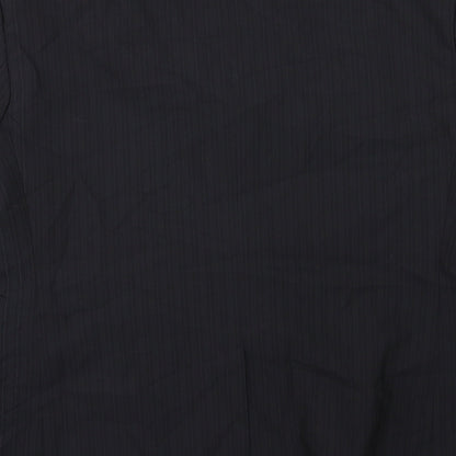 F&F Mens Black Striped Rayon Jacket Suit Jacket Size 44