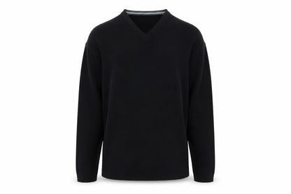 O Club Mens Black  Knit Pullover Jumper Size M
