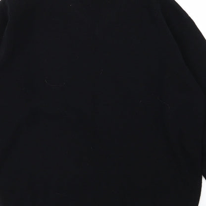 O Club Mens Black  Knit Pullover Jumper Size M
