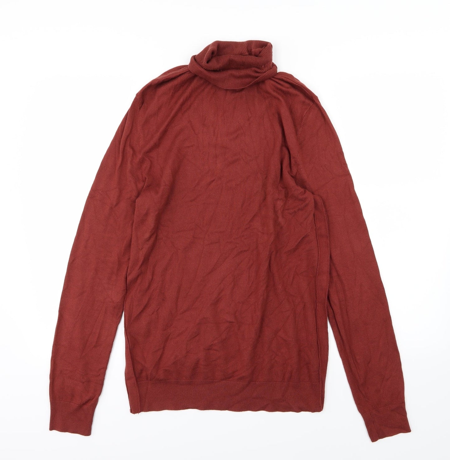 River Island Mens Brown  Knit Pullover Jumper Size M