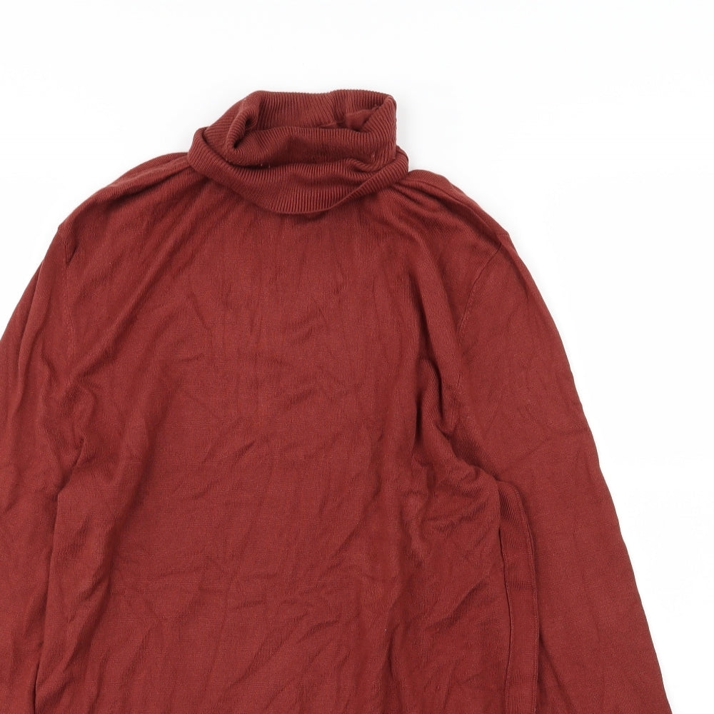 River Island Mens Brown  Knit Pullover Jumper Size M