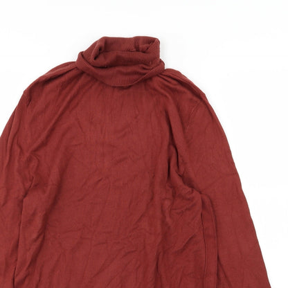 River Island Mens Brown  Knit Pullover Jumper Size M