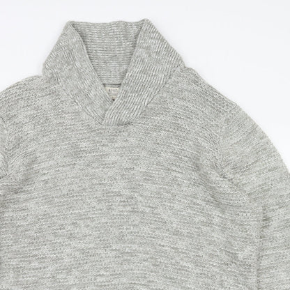 Acw85 Mens Grey   Pullover Hoodie Size L