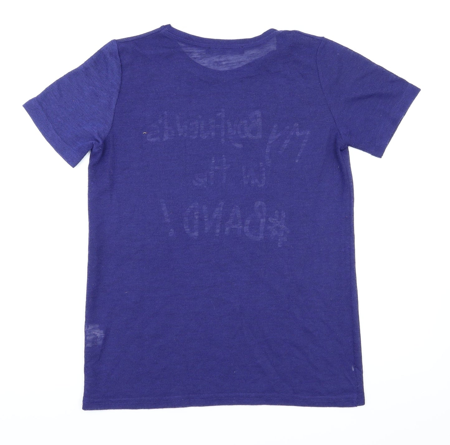 Primark Womens Blue   Basic T-Shirt Size 10