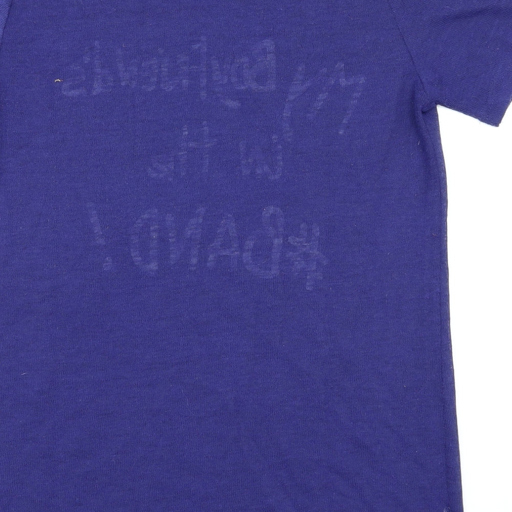 Primark Womens Blue   Basic T-Shirt Size 10