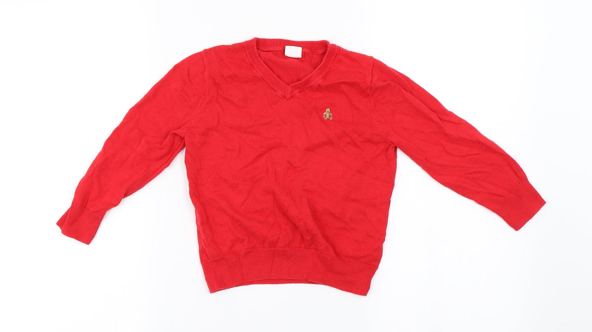 Gap Boys Red   Pullover Jumper Size 3 Years