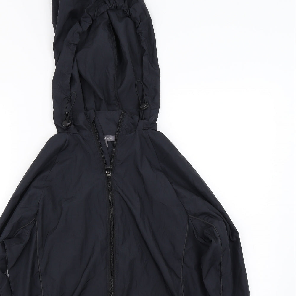 target active  Womens Black   Full Zip Hoodie Size 8