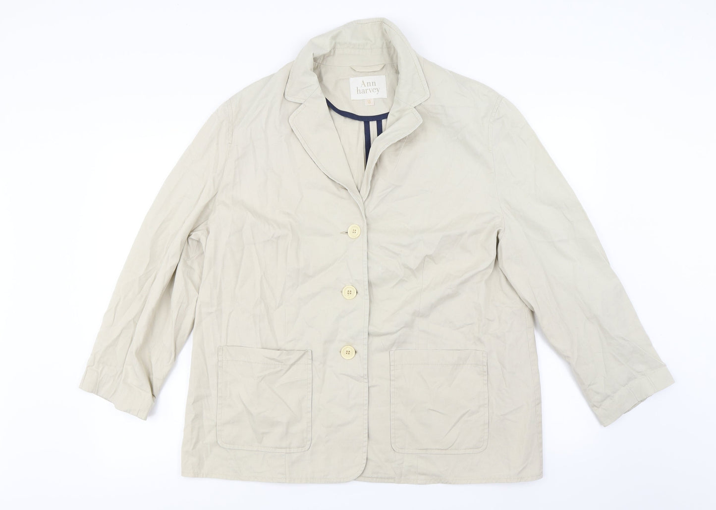 Womens UK Size 18 Ann Harvey Beige Jacket