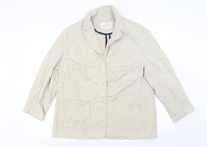 Womens UK Size 18 Ann Harvey Beige Jacket