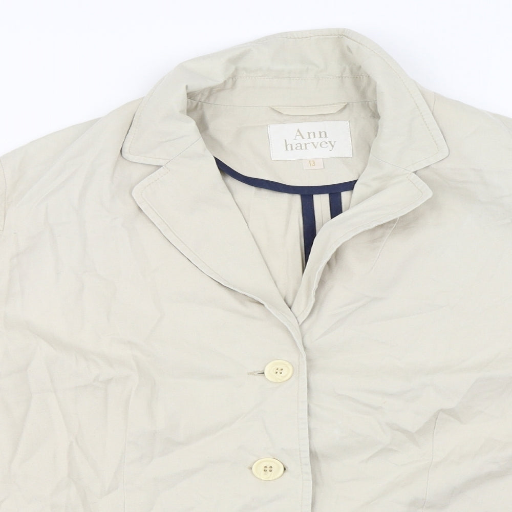 Womens UK Size 18 Ann Harvey Beige Jacket