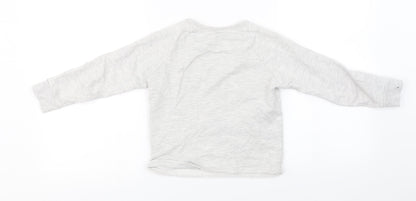 snooze Girls Grey   Pullover Jumper Size 6-7 Years