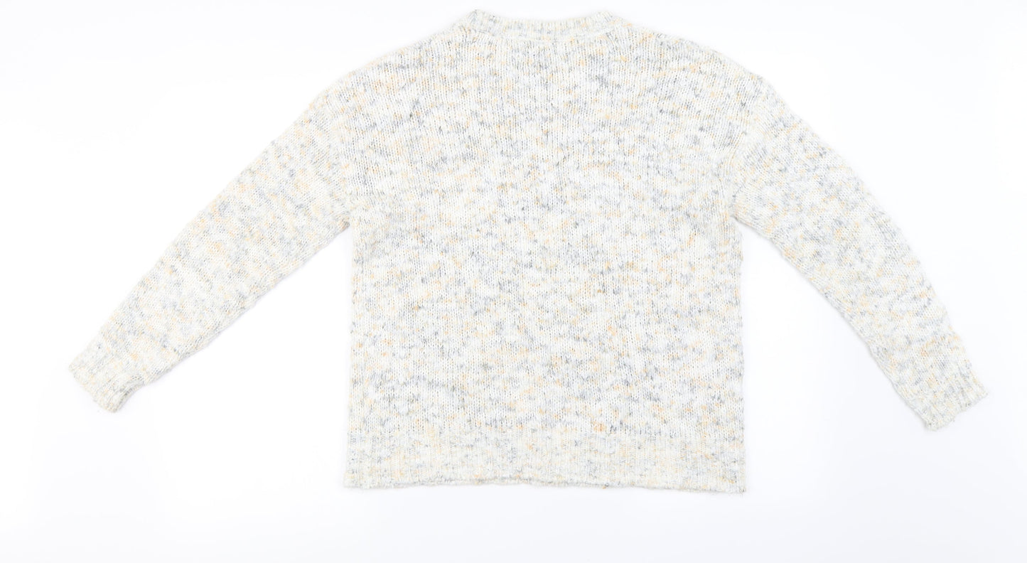 Papaya Womens Ivory   Henley Jumper Size M
