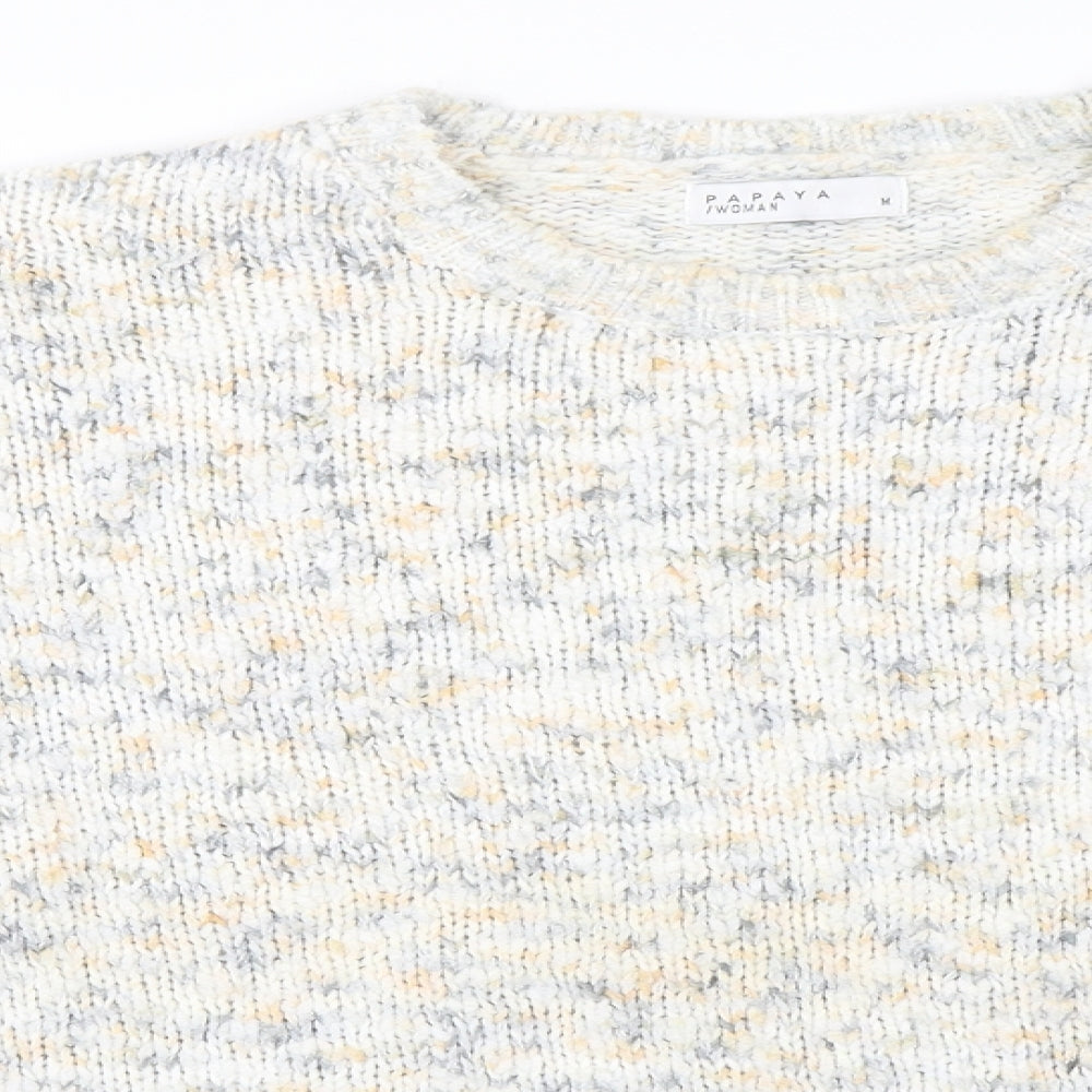 Papaya Womens Ivory   Henley Jumper Size M