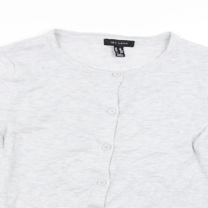 New Look Womens Grey   Cardigan Jumper Size 10